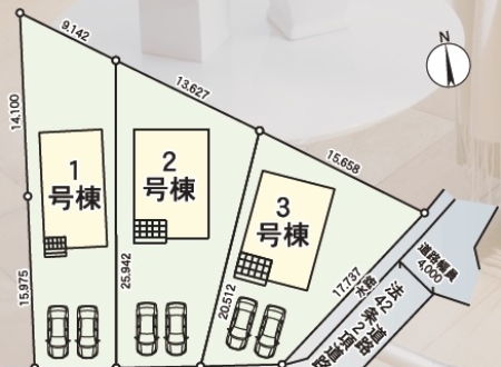 沼津市西椎路第7　新築戸建全3棟